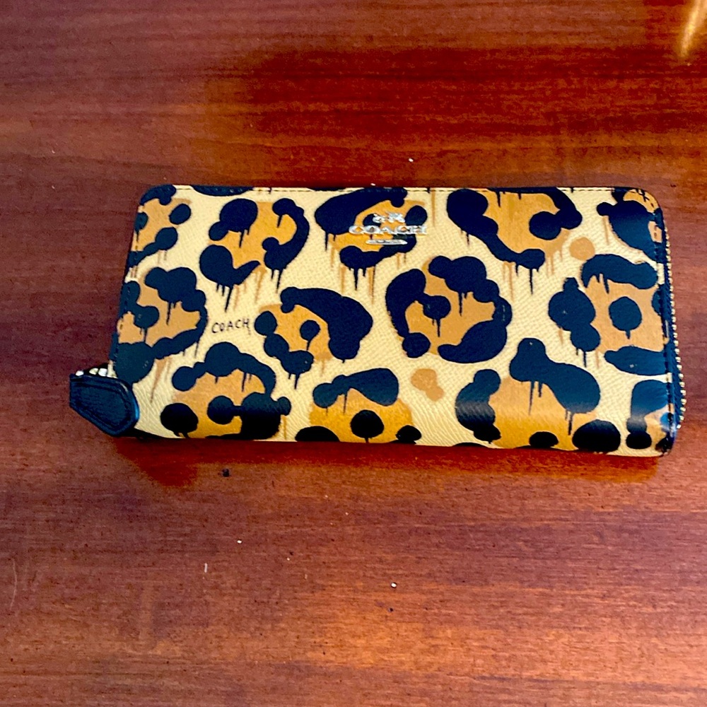 Coach zip-around wallet